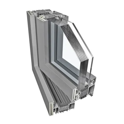 Store aluminum swing door