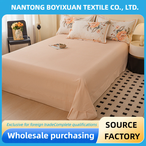 Sábana ligera 100% algodón con diseño de flores.