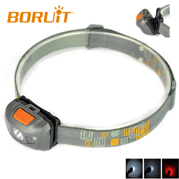 Factory Price White & Red Light Mini LED Headlamp