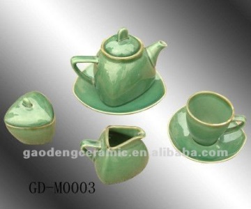 green reactive glaze tea sets modern