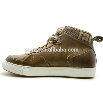 special toe new style fashionable no brand men leather sneakers
