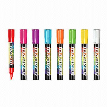 Fluorescent Marker Pens for LED Writing Boards, Sized 61 x 33.5 x 31.5cm