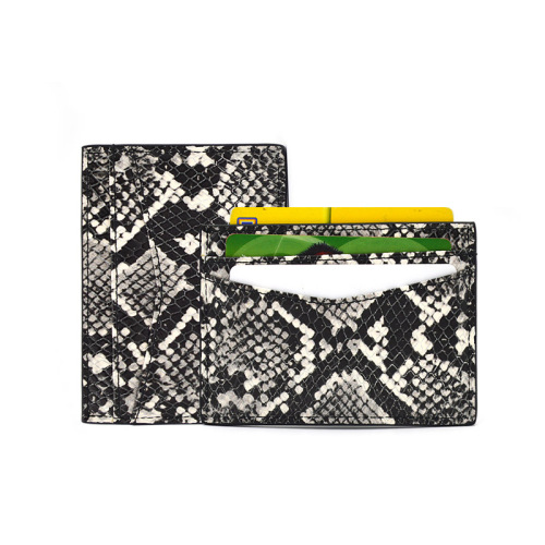 Gift Wallet SIim Python Leather Credit Card Holder