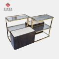 Metal Cosmetics Display Counters with Led Light