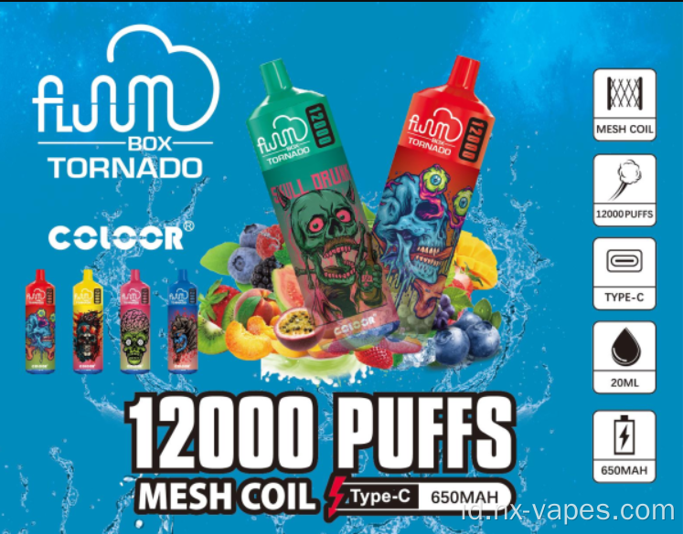 Fluum Box 12000 Puffs Grosir