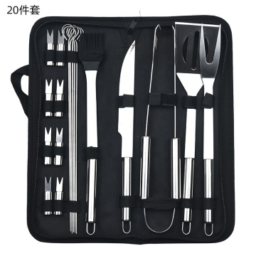 Ensemble de barbecue en acier inoxydable portable: outils de cuisson extérieurs complets pour le camping et plus