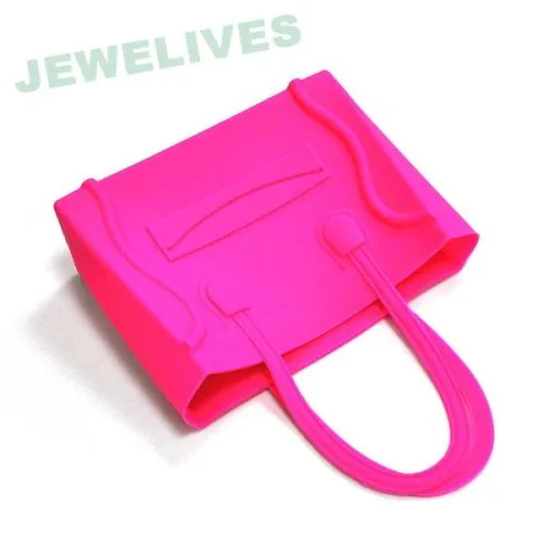 Fashion Silicone Square Shopping Bags With Smile Face 