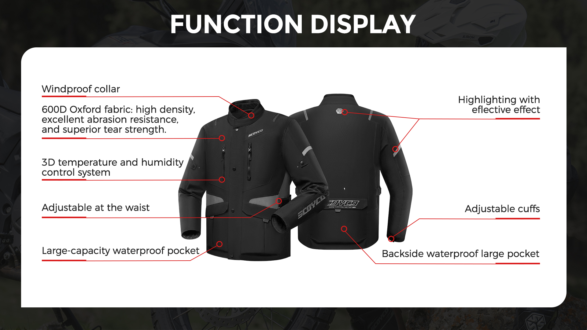 high visibility motorcycle jacket