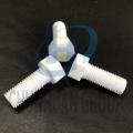 Parte in PTFE con dado in PTFE lavorato