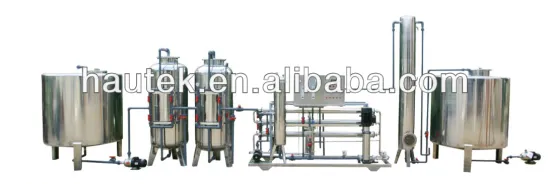 Production line for mineral water