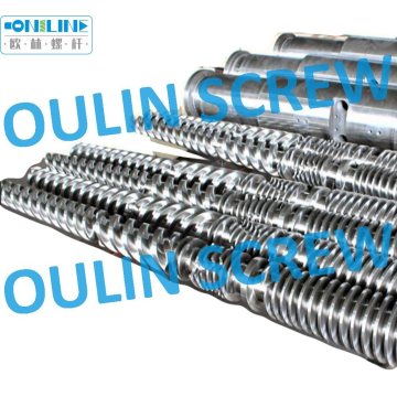 Jwell Liansu 65/132 Twin Conical Screw and Barrel for PVC Pipe, Sheet, Profile, Granulation, Foaming