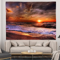 Sunrise and sunset decorative cloth tapestry
