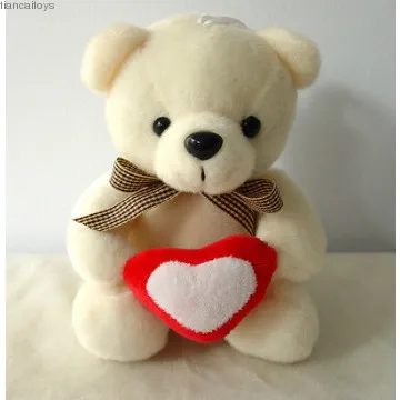 plush teddy bear with heart