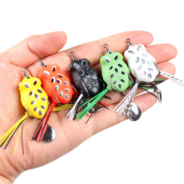 Σφουγγάρι Silicone Frog Lures &amp; Artificial Swim Baits για Spinner και Snakehead Ψάρεμα - 30mm 5g Soft Lure