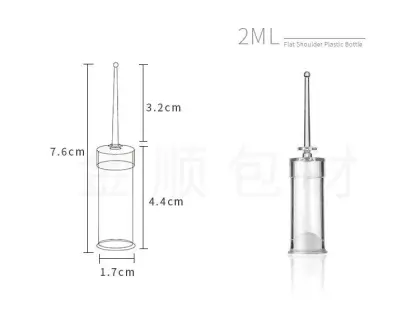 Disposable plastic essence back push essence bottle