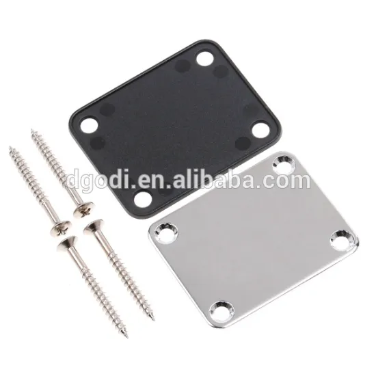 Guitar accessories manufacturer custom chrome pickguard guitar neck plate