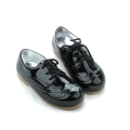 Scarpe Oxford per bambini in vera pelle nera