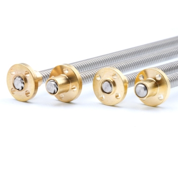 6mm 304 T6 Stainless Steel Lead Screw with Brass Nut for 3D Printer Parts