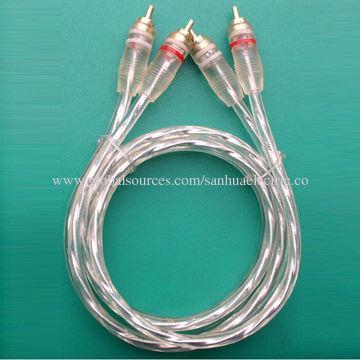Kabel RCA, 2R/2R, transparan