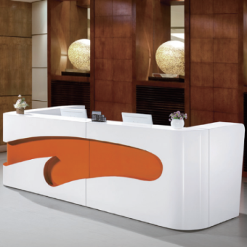 Small Reception Desk High quality salon white SPA reception counter table Factory