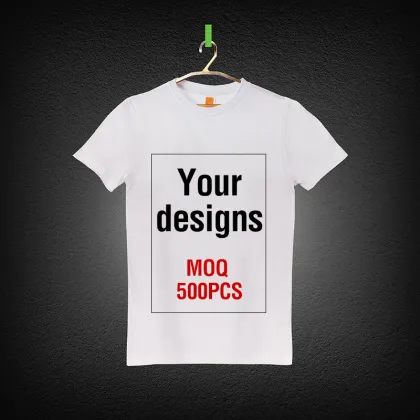 New custom design t-shirt, printing white blank man t-shirt