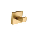 Brushed Gold Brass Single Robe Hook - Decorative Coat Hook