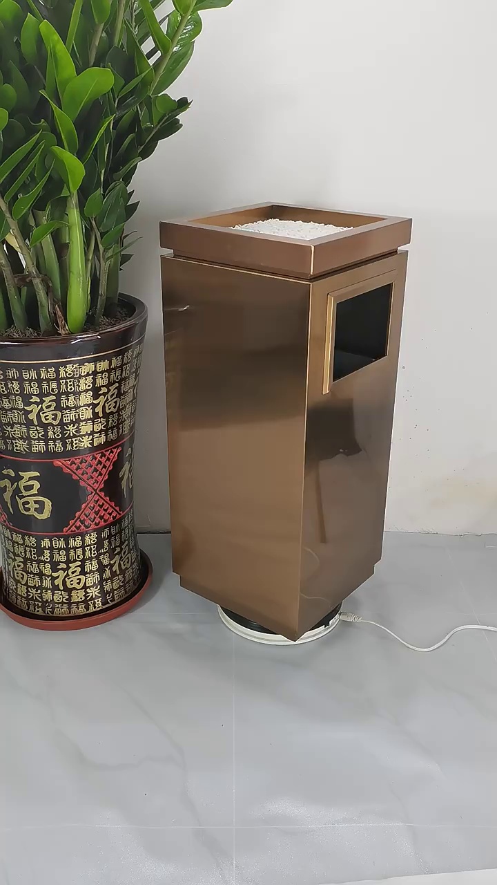 Customized Metal Trash Can with Large Capacity Square Design