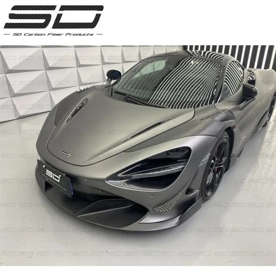 SDRY Style Dry Carbon Fiber Front Bumper Lip for McLaren 720S 2017-2019
