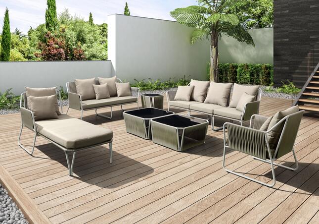 Outdoor Furniture And Wicker Sofa With Pe Rattan