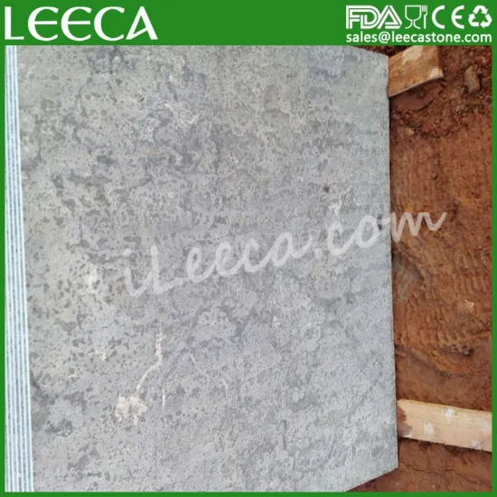 LEECA paving stone/light blue limestone blocks