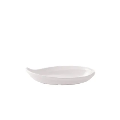 Olive Shape Melamine Dish Plate for Snacks and Fried Chips