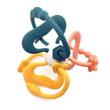2022 New Design: Rattle and Sensory Teether for Infants and Baby Teething Toy