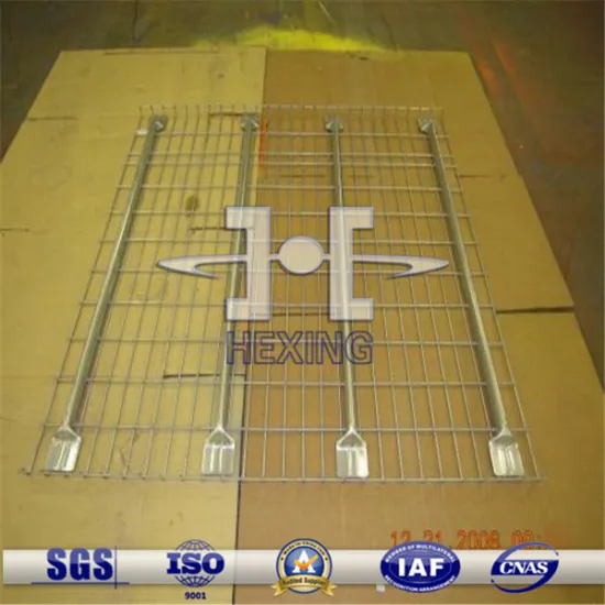 Adjustable flooring wire mesh deck racking