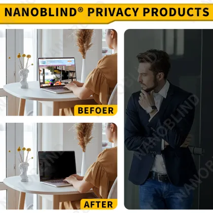 NANOBLIND 15.6 Inch Universal Laptop Monitor with Privacy Screen for Asus/Acer/Lenovo
