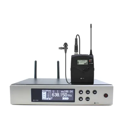 Professional UHF Wireless Microphone System with E835S Handheld and Lapel/Lavalier Microphones - EW135G4, EW100G4