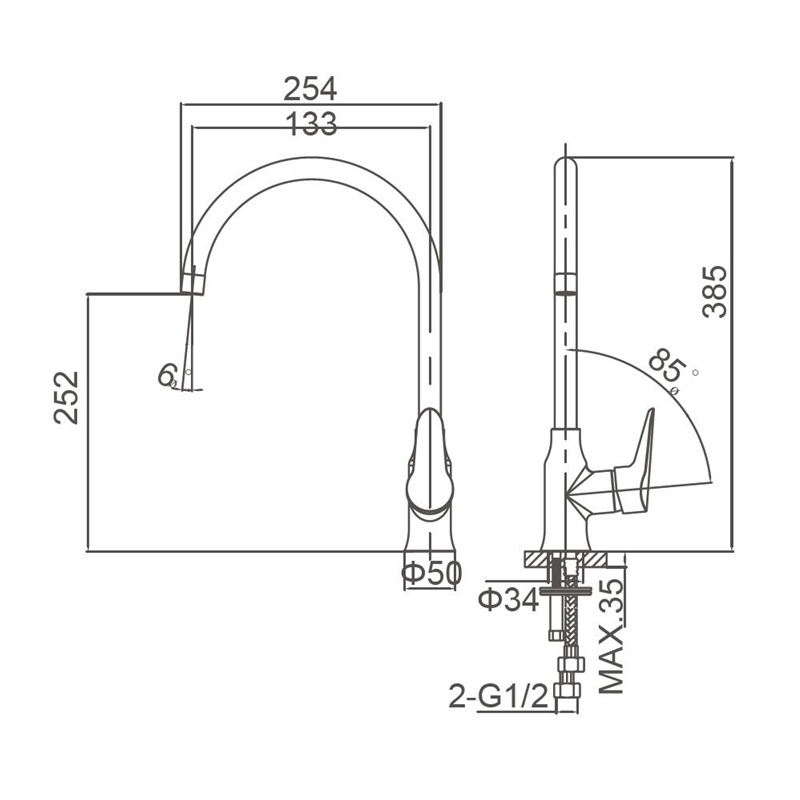 Pull Down Kitchen Faucets