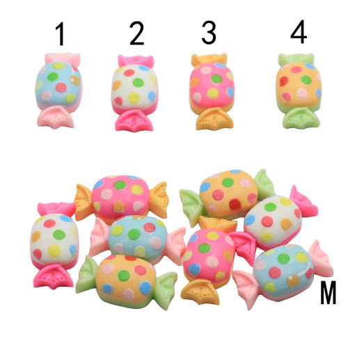 Mixed Resin Dots Sweet Candy Flatback Cabochon Beads Decoration Kids Hairpin Diy Scrapbook Crafts Mobile Cover Accessories