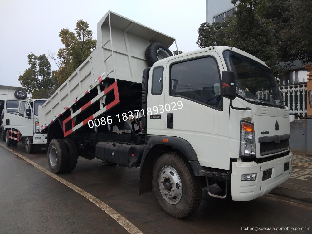 Camion à benne à benne de 8 tonnes Sinotruk Howo 4x4