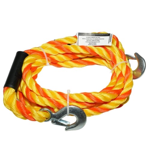 Tow rope with hooks