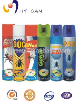 Empty round tin can for packaging with 4 color printing aerosol can for filling Insecticide from CHINA