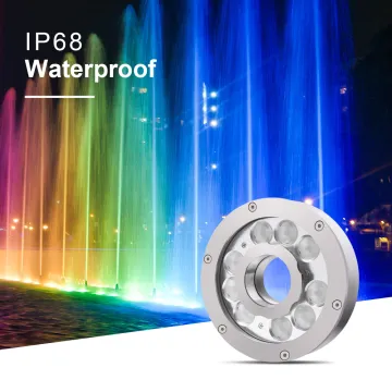 High Quality IP68 18W LED Underwater Waterfall Fountain Lights for Square Park Hotel