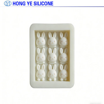 Cute Rabbit Figurine with Liquid Silicone