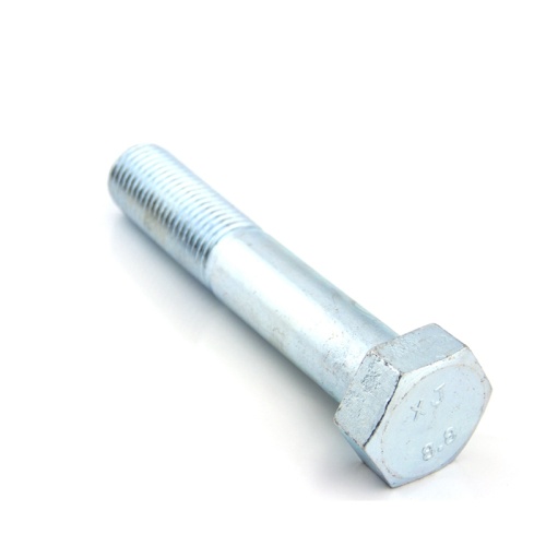 Parafuso de cabeça sextavada de zinco galvanizado branco azul