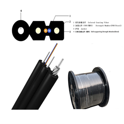 6 core fiber optic cable 2 core ftth flat fiber drop wire cable price Supplier