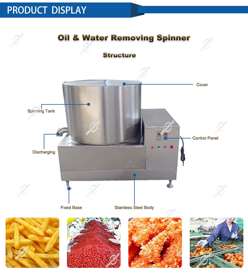 Banana Chips Potato Chip Spinner: Centrifugal Dewatering Deoiling ...