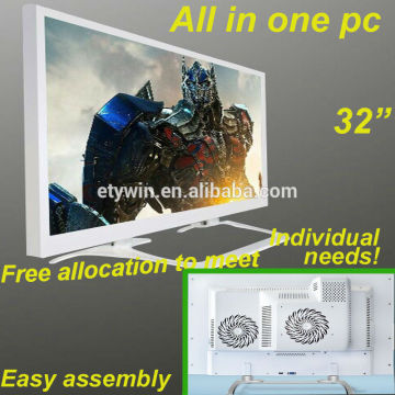 gaming all in one pc 32"LED monitor w/o computer parts all-in-one pc desktop computer