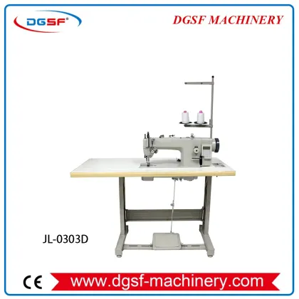 Maquina De Costura Transporte duplo Direct Drive Motor Pneumatic Servo Industrial Leather Sewing Machine JL-0303D