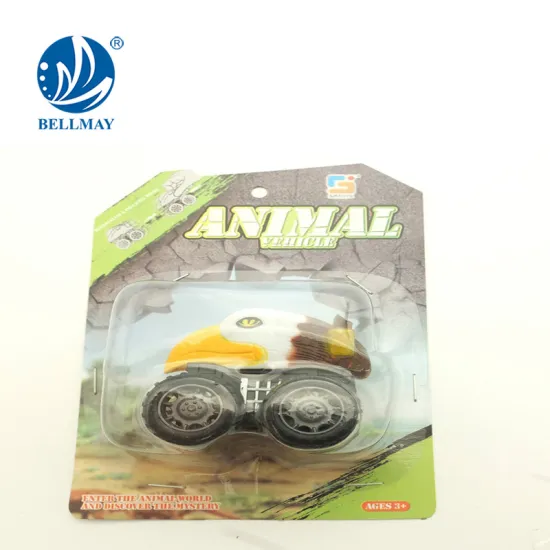 well sale promotion gift mini pull back car animal toy car with 4 style assorted