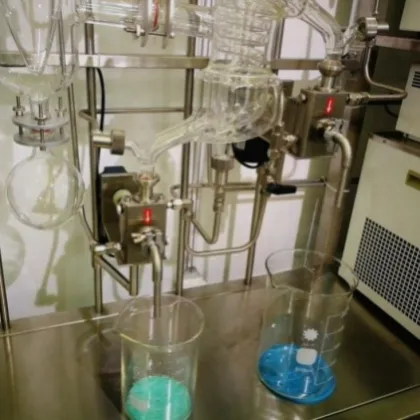 Effective chemical wiped film molecular distillation