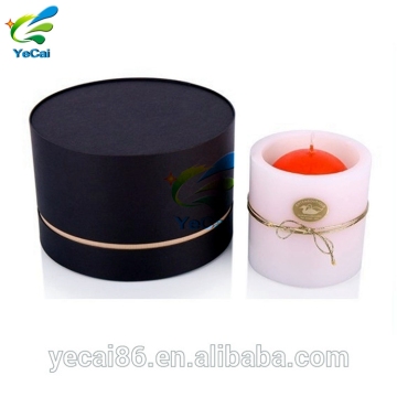Free sample custom-made hot stamping candle box , eco friendly packaging paper tube